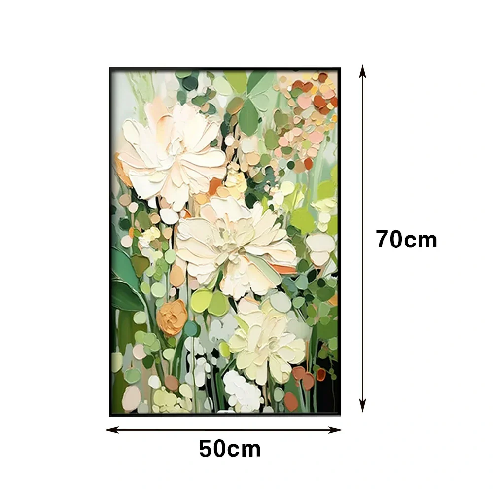 LIVARA Hand-Painted Oil Painting 50/80/120cm Contemporary Abstract Canvas with Soft Layered Textures Designed for Stylish Living Rooms and Modern Interior Wall Decoration - Image 5