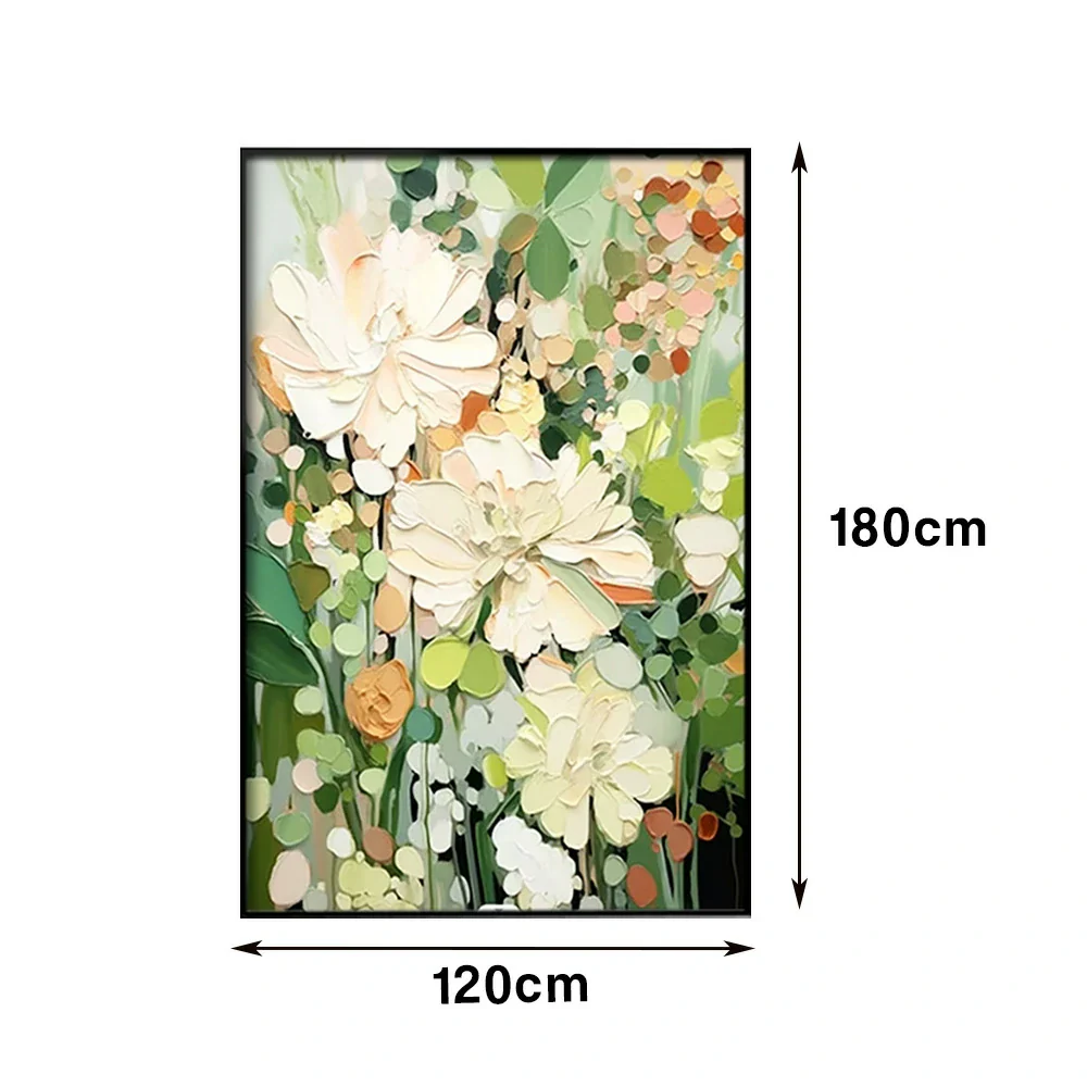 LIVARA Hand-Painted Oil Painting 50/80/120cm Contemporary Abstract Canvas with Soft Layered Textures Designed for Stylish Living Rooms and Modern Interior Wall Decoration - Image 7