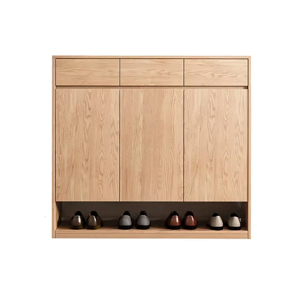 LIVARA 80/120cm Shoe Cabinet - Adjustable Shelving with Solid Wood Construction, Multi-Compartment Design & Top Drawer Storage - Image 6