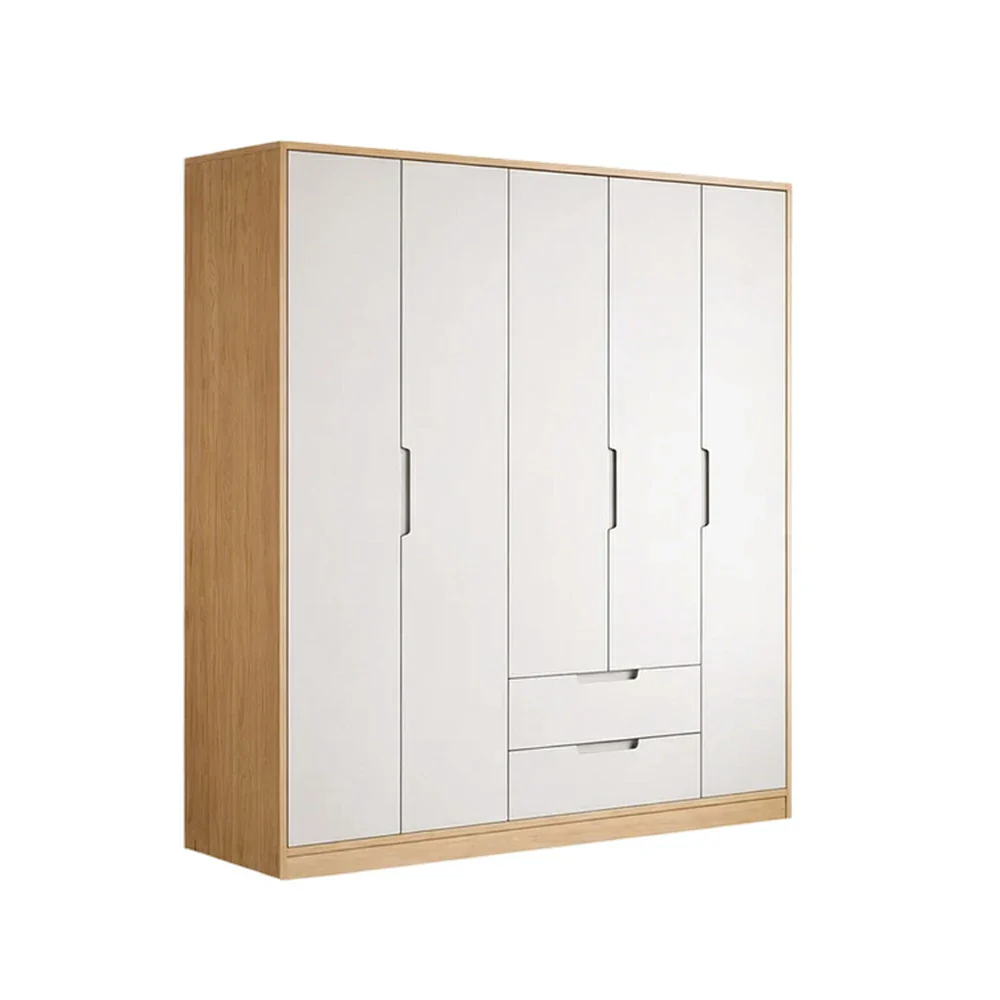 LIVARA 140/160/180cm Wardrobe Cabinet - Multi-Compartment Hanging Storage with Malacca Board Doors, Solid Wood Rail & Soft-Close Hardware - Image 7