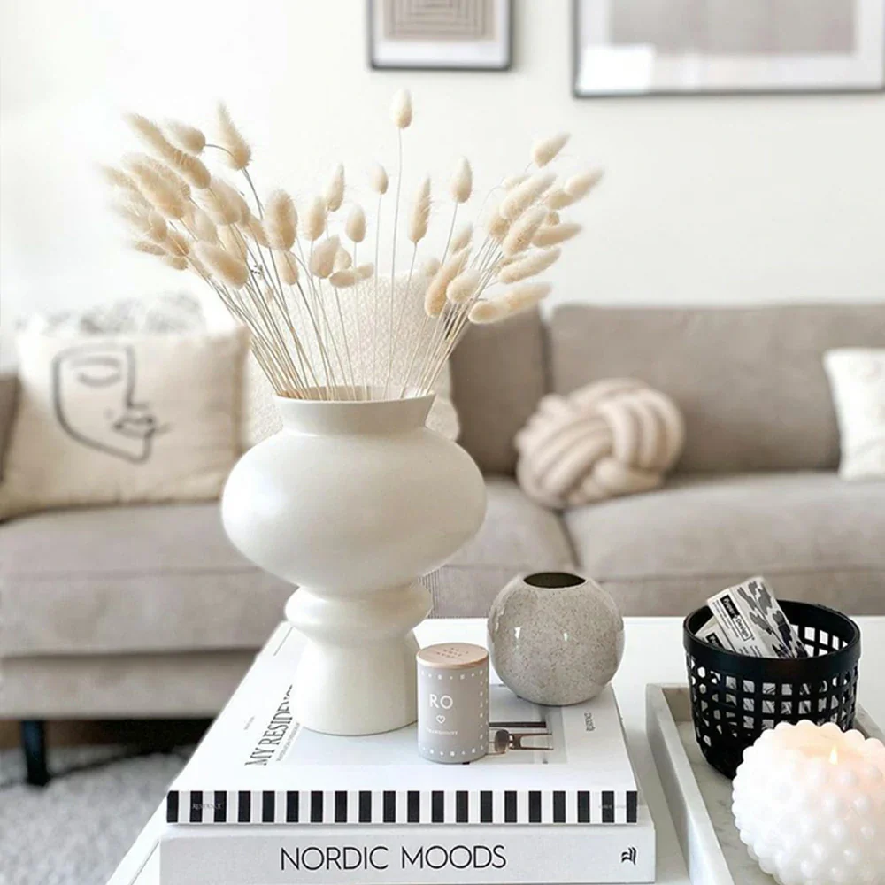 LIVARA Flow Ceramic Vase - Sculptural Artistic Form with Handcrafted Matte Texture, Elegant Statement Decor for Modern Interiors - Multicolor - Image 2