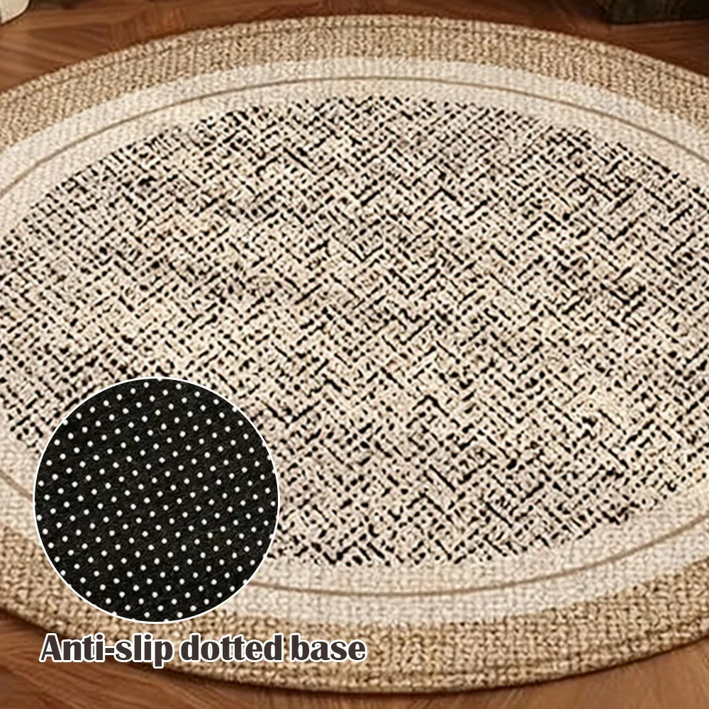 LIVARA 160/200cm Floor Rugs Theme Mist Silence Soft Touch Anti Slip Belgian Velvet Loop Pile Fade Resistant Durable Edge Binding - Image 3