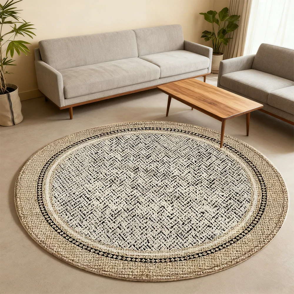 LIVARA 160/200cm Floor Rugs Theme Twilight Soft Touch Anti Slip Belgian Velvet Loop Pile Fade Resistant Durable Edge Binding - Image 4