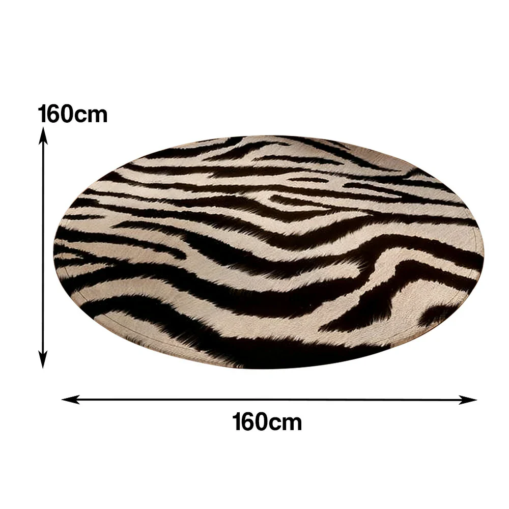 LIVARA 160/200cm Floor Rugs Theme Ink Pattern Mirage Soft Touch Anti Slip Belgian Velvet Loop Pile Fade Resistant Durable Edge Binding - Image 5