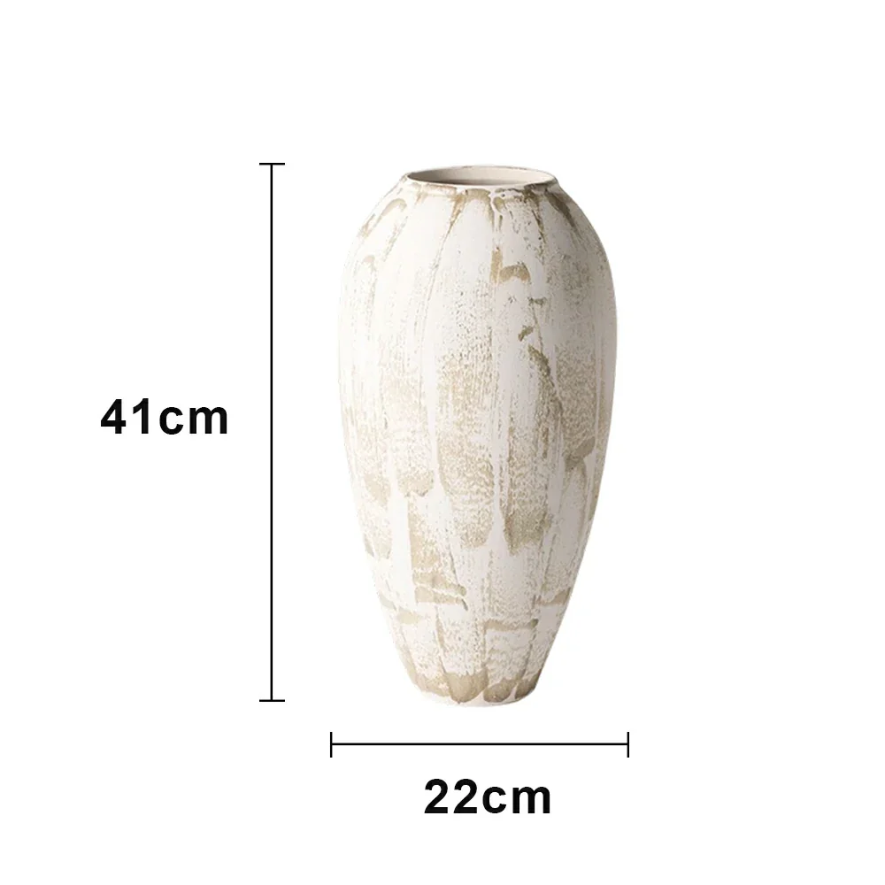 LIVARA Ceramic Vase Ornament Wabi-Sabi Style Artistic Home Decor Matte Ceramic Handcrafted Stone-Texture Finish - Image 5