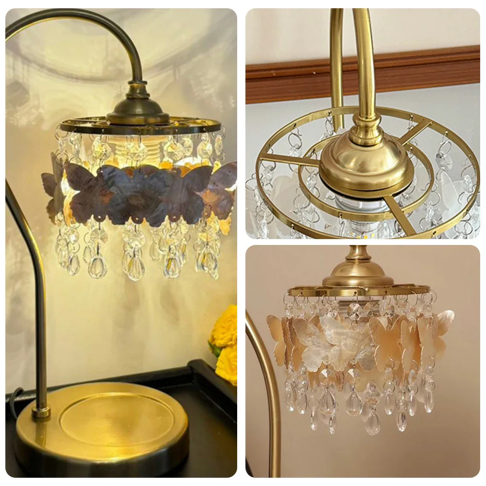 LIVARA Table Lamp, Adjustable Brightness & Color Temperature, Durable Shell Pendant, Soft Glow, Ideal for Study & Bedroom - Gold - Image 3