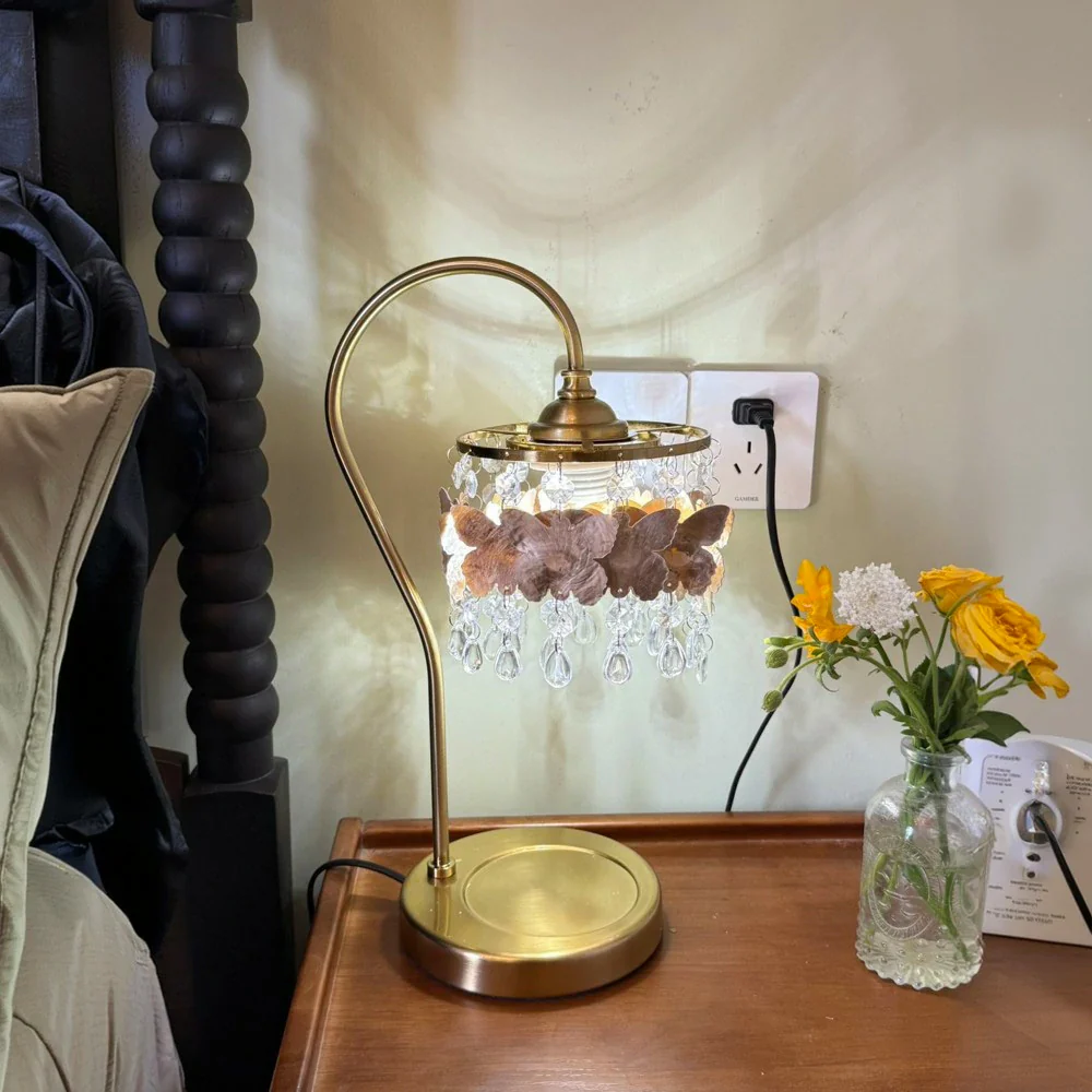 LIVARA Table Lamp, Adjustable Brightness & Color Temperature, Durable Shell Pendant, Soft Glow, Ideal for Study & Bedroom - Gold - Image 4