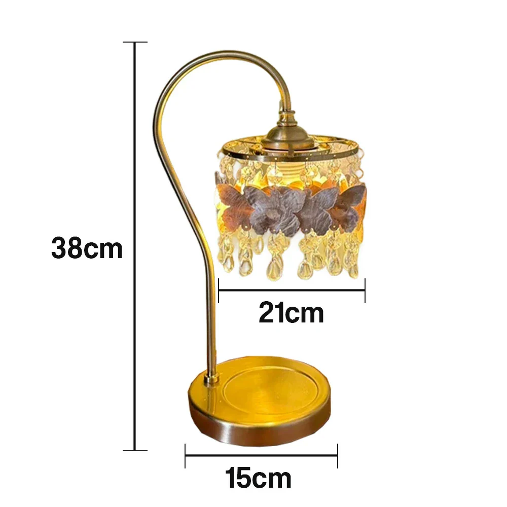 LIVARA Table Lamp, Adjustable Brightness & Color Temperature, Durable Shell Pendant, Soft Glow, Ideal for Study & Bedroom - Gold - Image 5