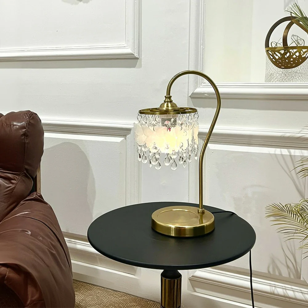 LIVARA Table Lamp, Adjustable Brightness & Color Temperature, Durable Shell Pendant, Soft Glow, Ideal for Study & Bedroom - White - Image 2