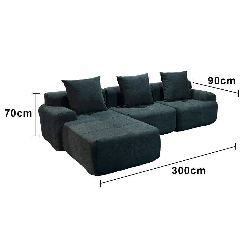 LUXORA B315G Sofa Compressible Packaging Quick Rebound Cushion High Density Foam Core Space Saving Design - Image 5