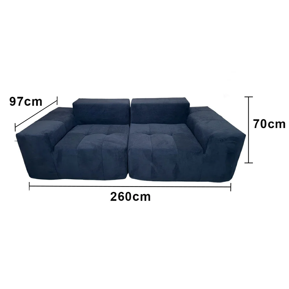 LUXORA B312C 220/240/260cm Sofa Compressible Packaging Quick Rebound Cushion High Density Foam Core Space Saving Design - Image 7
