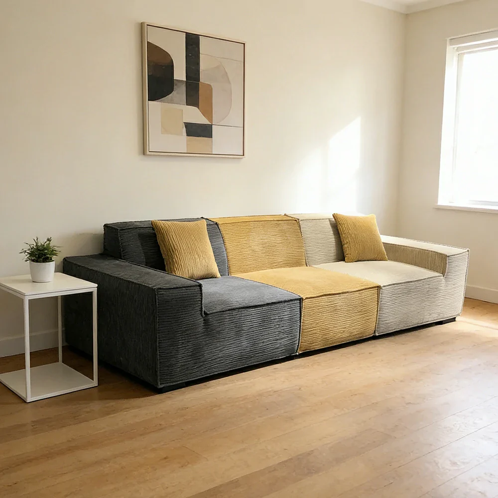 LUXORA B310E 240/260cm Sofa Compressible Packaging Quick Rebound Cushion High Density Foam Core Space Saving Design - Image 4