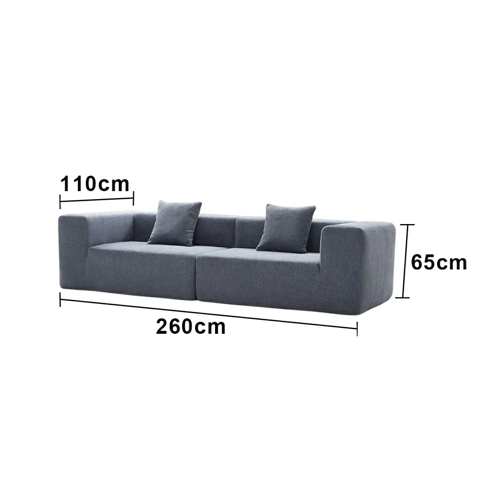 LUXORA B309A 200/260/300cm Sofa Compressible Packaging Quick Rebound Cushion High Density Foam Core Space Saving Design - Image 6
