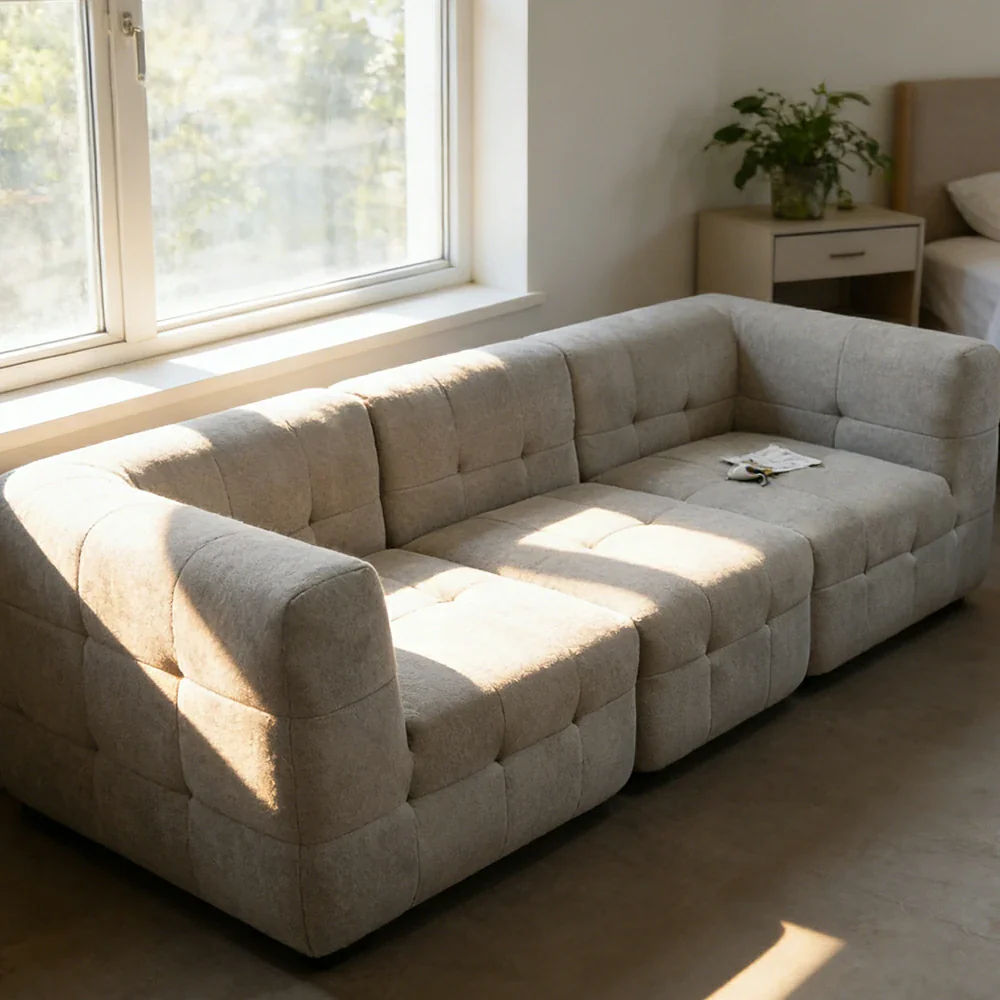 LUXORA B307D Sofa Compressible Packaging Quick Rebound Cushion High Density Foam Core Space Saving Design - Image 4