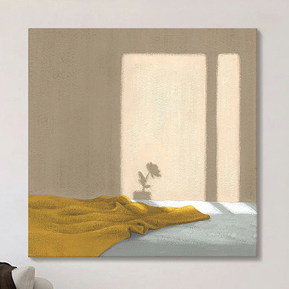 LUXORA Hand-Painted Oil Painting 50/80/120cm Contemporary Decorative Canvas with Smooth Textures Ideal for Bedrooms, Hallways, and Light-Luxury Home Interior Design - Image 3