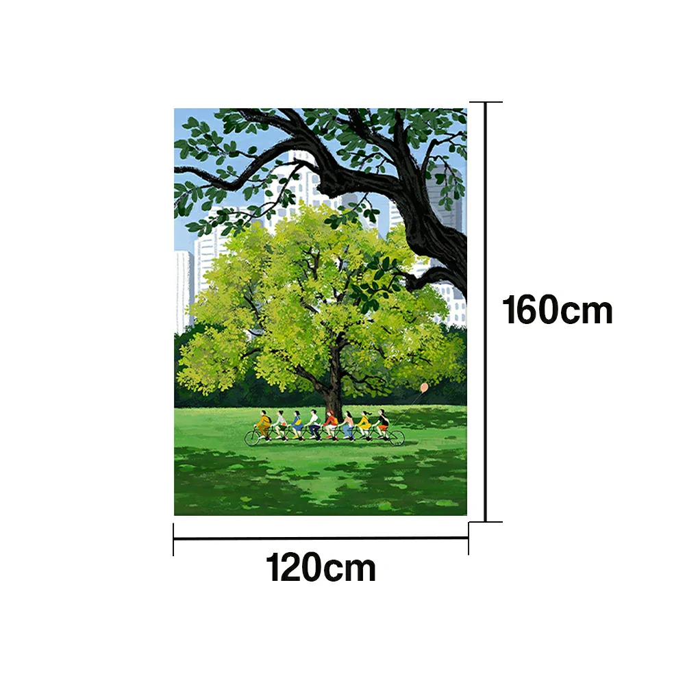 LUXORA Hand-Painted Oil Painting 50/80/120cm Light-Luxury Canvas Art with Gentle Color Layers Perfect for Bright, Clean, and Soft-Style Modern Living Room Decoration - Image 7
