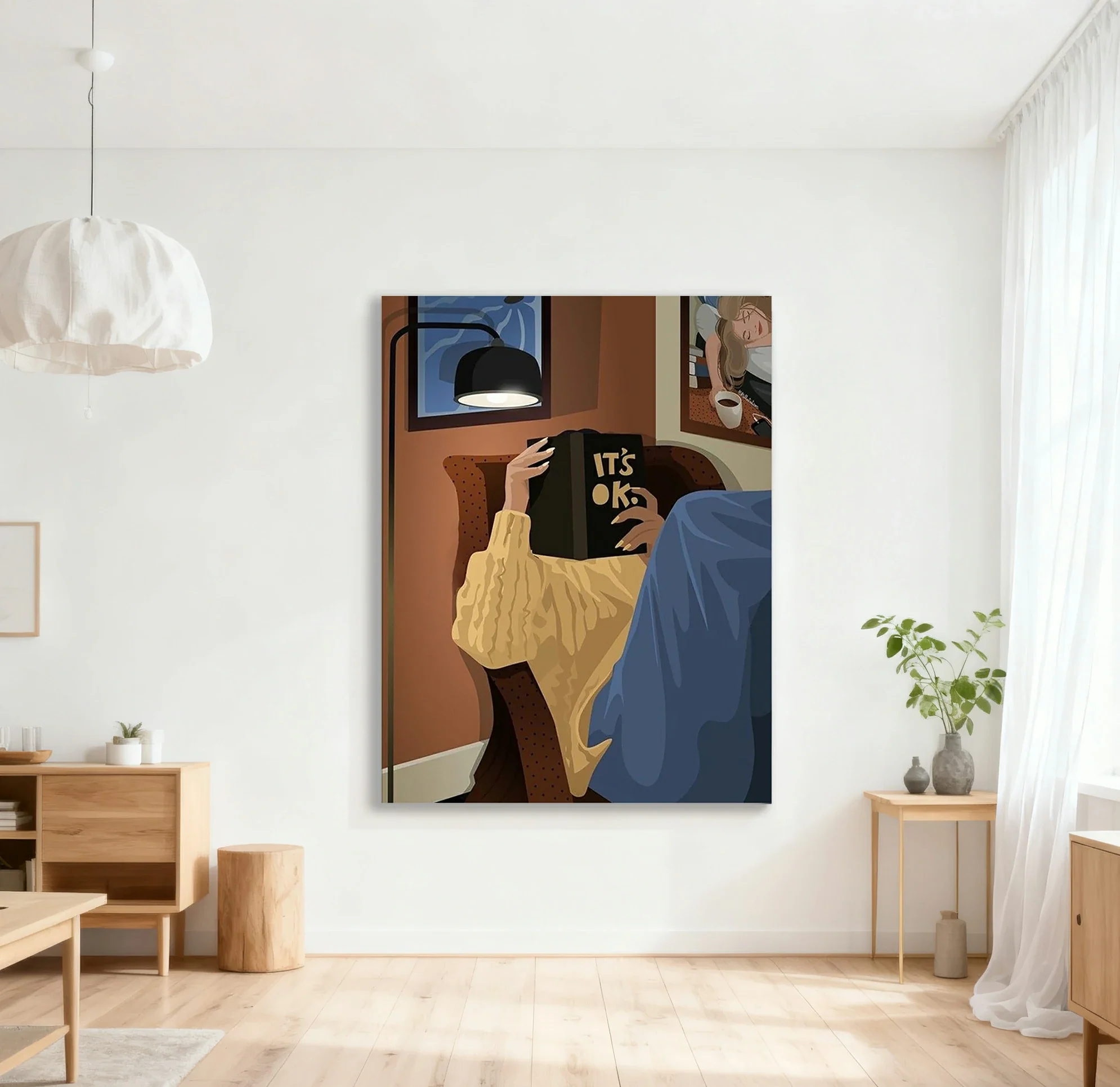 LUXORA Hand-Painted Oil Painting 50/80/120cm Contemporary Abstract Canvas with Balanced Neutral Shades Ideal for Elegant Homes and High-End Interior Decoration - Image 4
