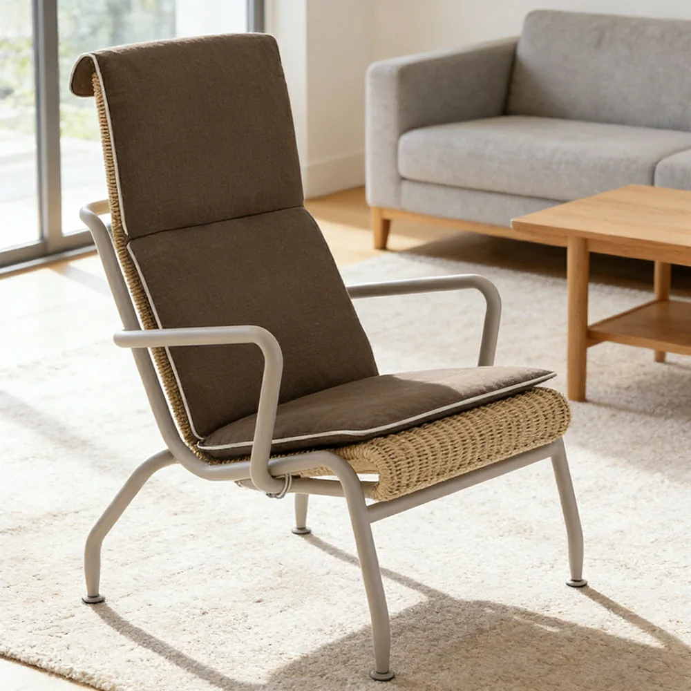 LUXORA High-Back Sofa Chair - 2.0mm Aluminium Frame, UV and Rust-Resistant Finish, Quick-Dry Cushion, Indoor and Outdoor Use - Image 4