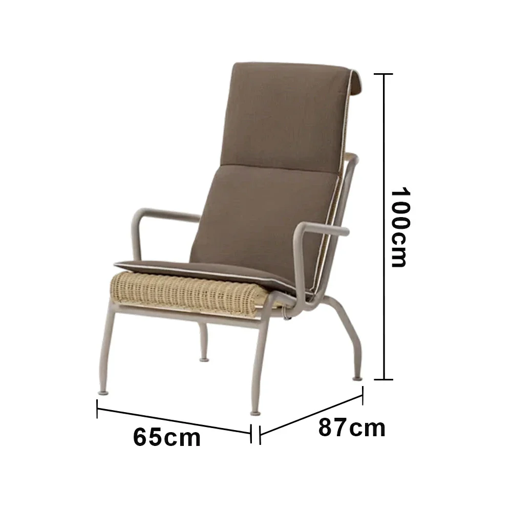 LUXORA High-Back Sofa Chair - 2.0mm Aluminium Frame, UV and Rust-Resistant Finish, Quick-Dry Cushion, Indoor and Outdoor Use - Image 5