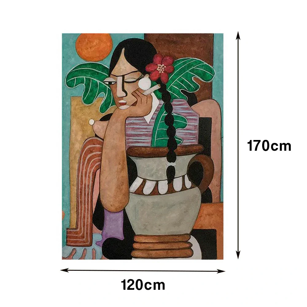 LUXORA Hand-Painted Oil Painting 60/80/120cm - Contemporary Abstract Wall Art with Subtle Texture and Gentle Tones for Modern Homes - Image 7