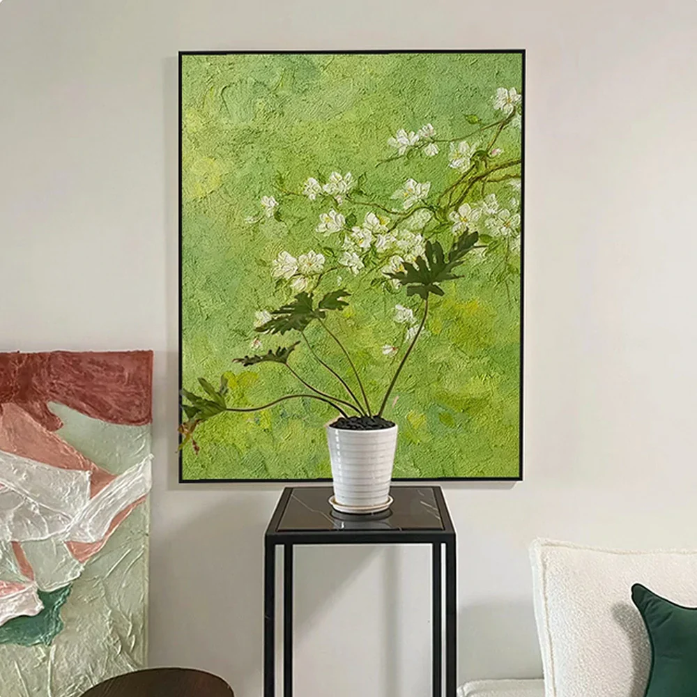 LUXORA Hand-Painted Oil Painting 60/80/120cm - Minimalist Painting Crafted on Premium Canvas for Balanced and Relaxed Ambience - Image 4