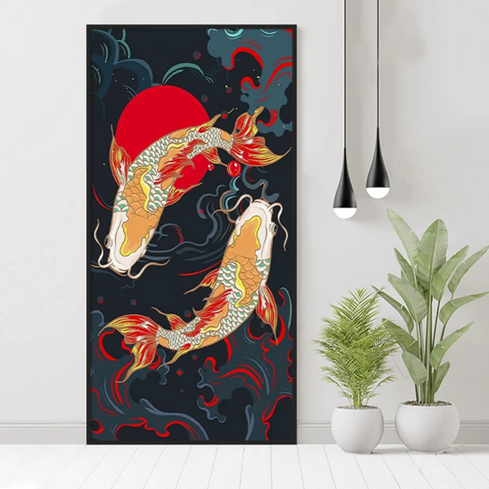 LUXORA Hand-Painted Oil Painting 50/70/90cm - Contemporary Hand-Painted Canvas with Balanced Composition and Natural Flow - Image 4