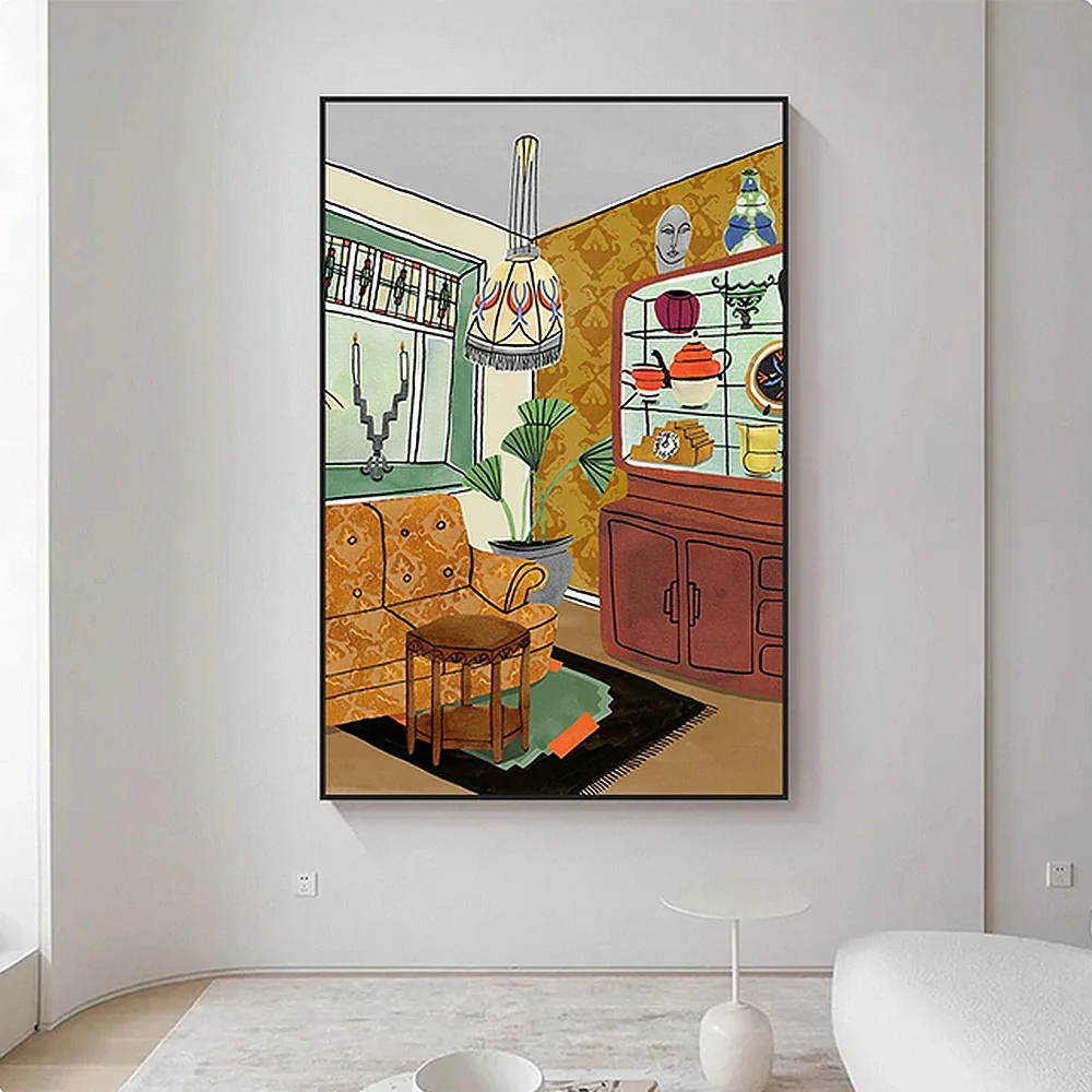 LUXORA Hand-Painted Oil Painting 90/120/180cm - Neutral Hand-Painted Artwork Creating Subtle Sophistication for Interior Walls - Image 2