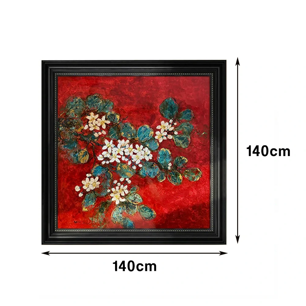 LUXORA Hand-Painted Oil Painting 60/90/140cm - Soft Brush Texture and Neutral Finish Bring a Relaxed Feel to Home Décor - Image 7
