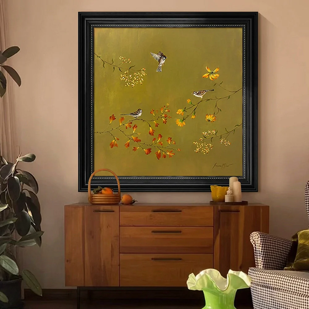 LUXORA Hand-Painted Oil Painting 60/90/140cm - Neutral Hand-Painted Canvas That Adds Calm and Warmth to Living Areas - Image 4