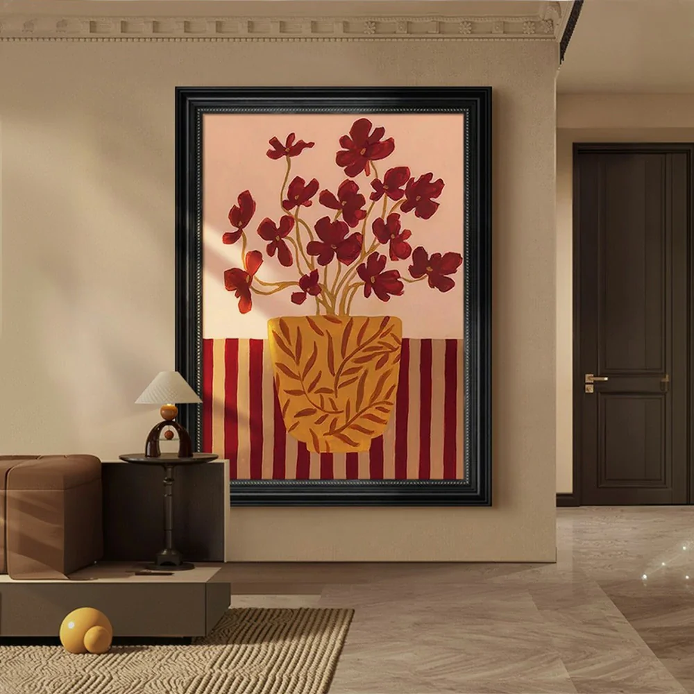 LUXORA Hand-Painted Oil Painting 50/80/120cm - Neutral Hand-Painted Artwork with Smooth Finish for Clean, Modern Homes - Image 2