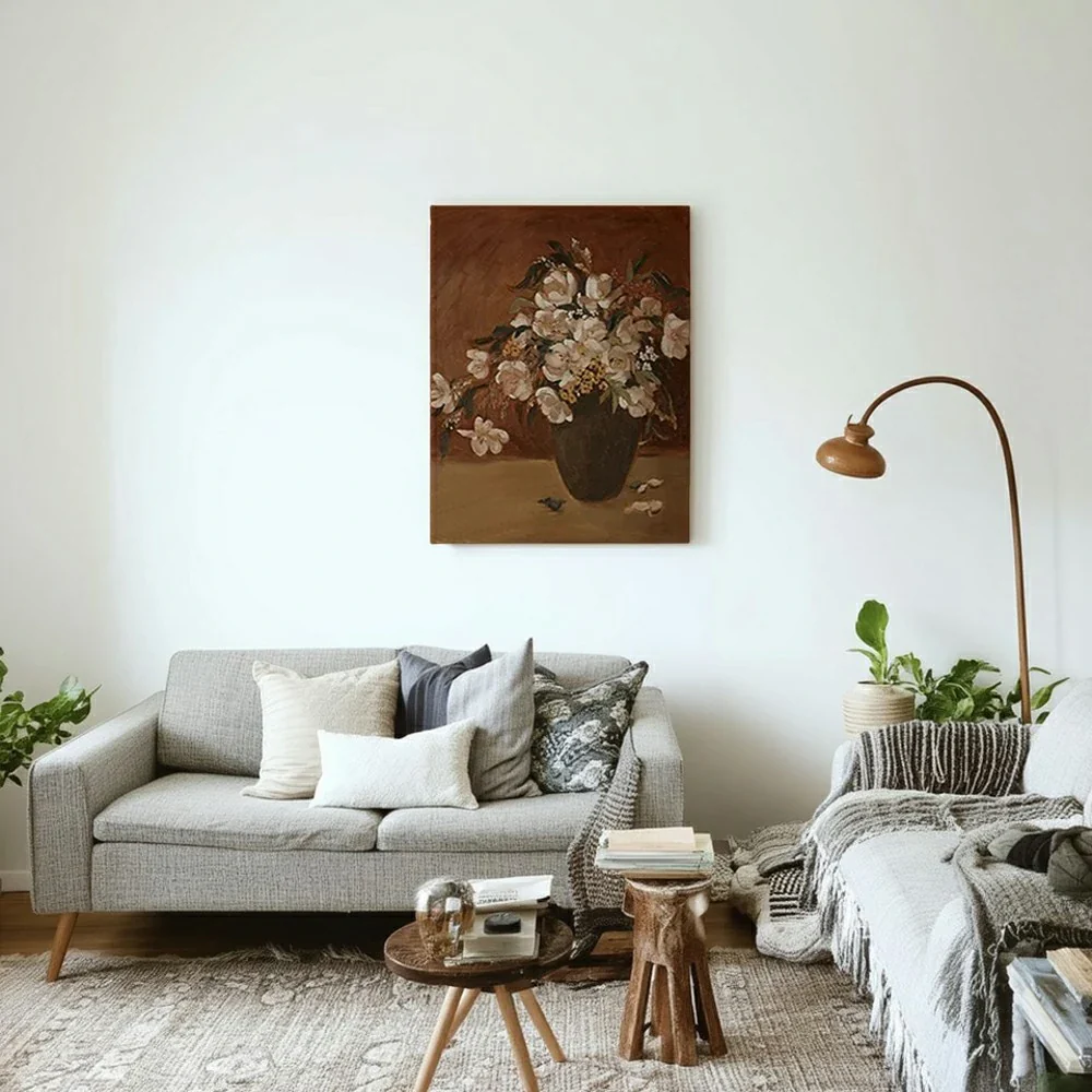 LUXORA Hand-Painted Oil Painting 50/80/100cm - Minimalist Hand-Painted Design That Embodies Comfort and Simplicity - Image 4
