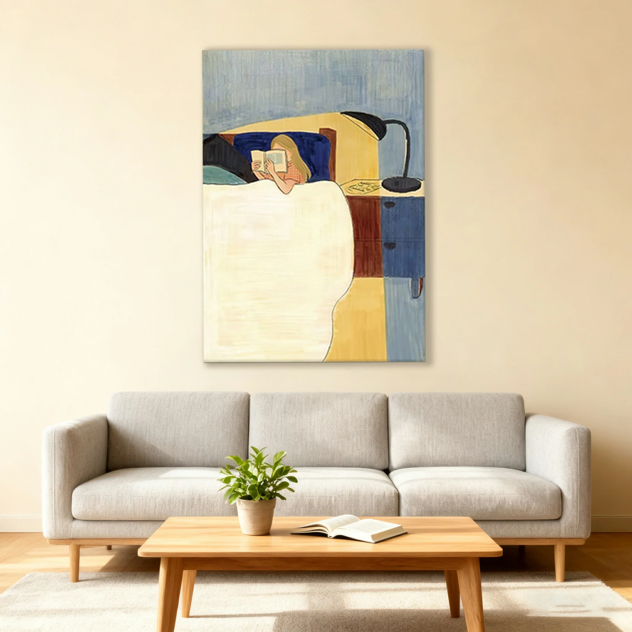 LUXORA Hand-Painted Oil Painting 50/80/100cm - Premium Hand-Painted Abstract Design That Adds Balance and Warmth to Living, Dining and Relaxed Lounge Spaces - Image 2