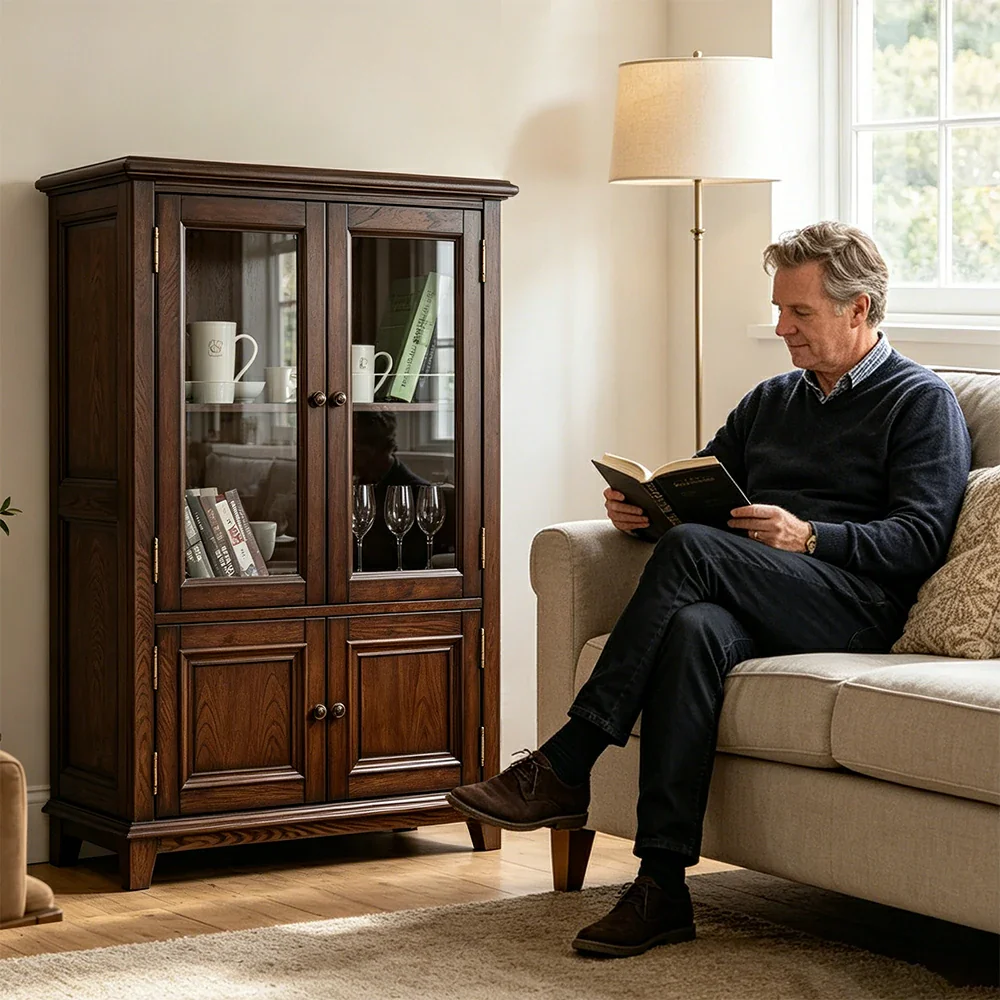 LUXORA Solid Wood 8 Drawer Chest with Large Storage American Style Cabinet for Living Room Bedroom Entryway(副本) - Image 6