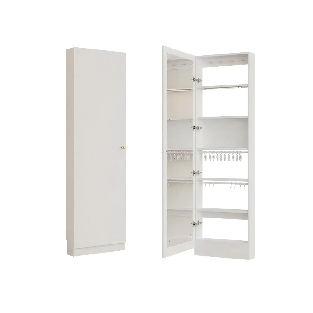 LUXORA Vintage Dressing Cabinet Large Storage Vanity Organizer for Bedroom Walk-In Closet - White