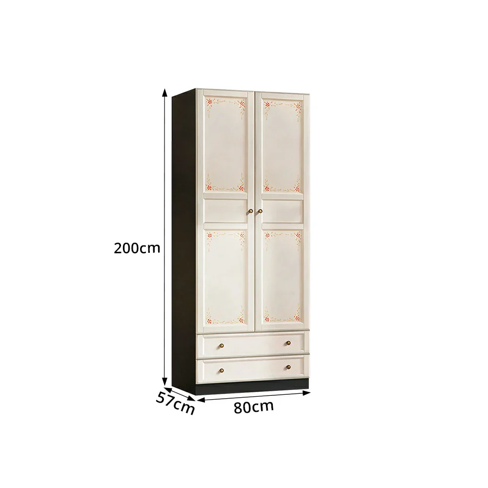 LUXORA Two Door Modular Full Wall Wardrobe Large Capacity Storage Cabinet for Bedroom Walk-In Closet - Beige - Image 8