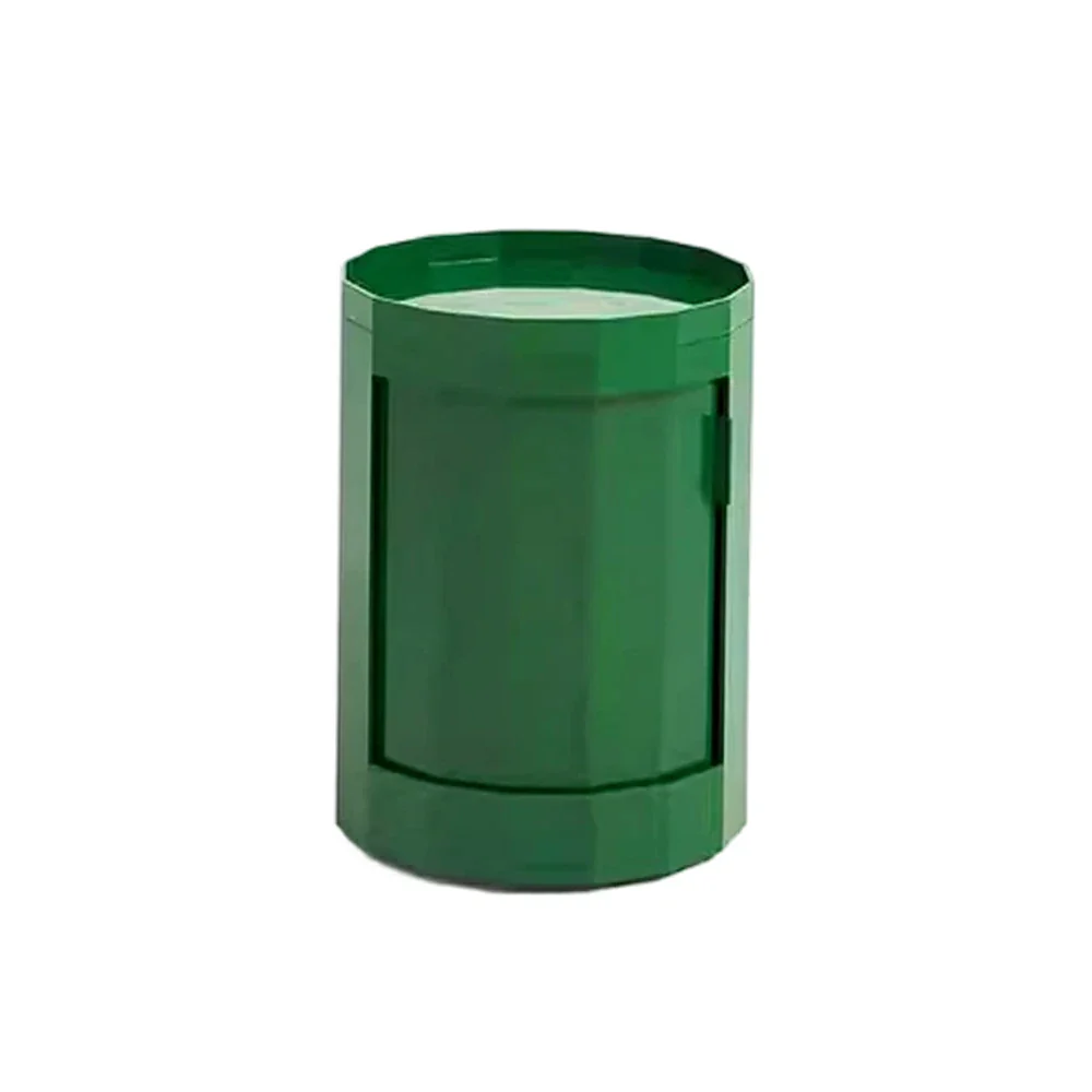 LUXORA 49/66cm Multi-Function Side Table - Removable Tray Design - Stable & Mobile Structure - Compact Rolling Storage Unit - Green