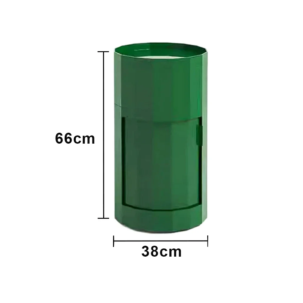 LUXORA 49/66cm Multi-Function Side Table - Removable Tray Design - Stable & Mobile Structure - Compact Rolling Storage Unit - Green - Image 10