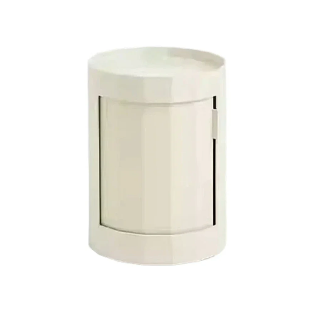 LUXORA 49/66cm Multi-Function Side Table - Removable Tray Design - Stable & Mobile Structure - Compact Rolling Storage Unit - White