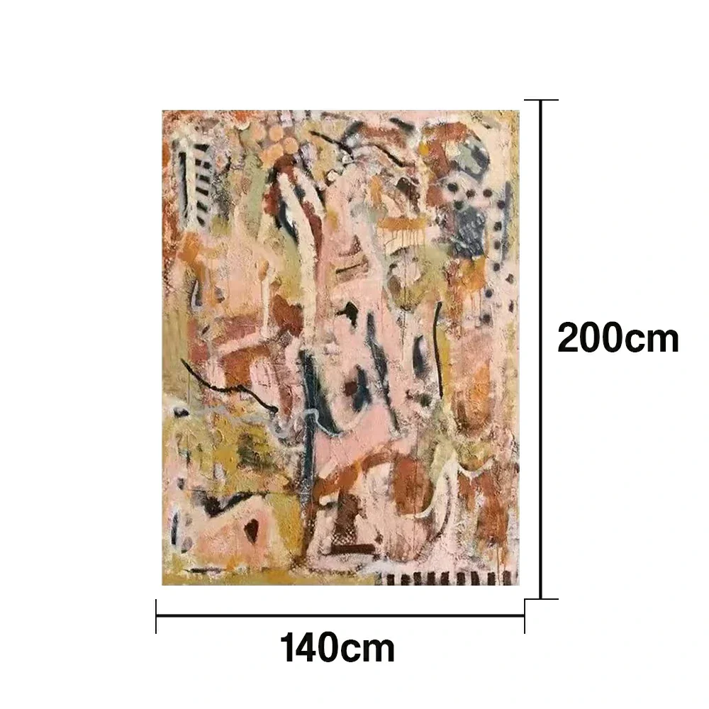 LUXORA Hand-Painted Oil Painting 70/100/140cm - Elegant Hand-Painted Wall Art with Clean Lines and Balanced Form, Ideal for Modern and Minimalist Home Interiors - Image 7