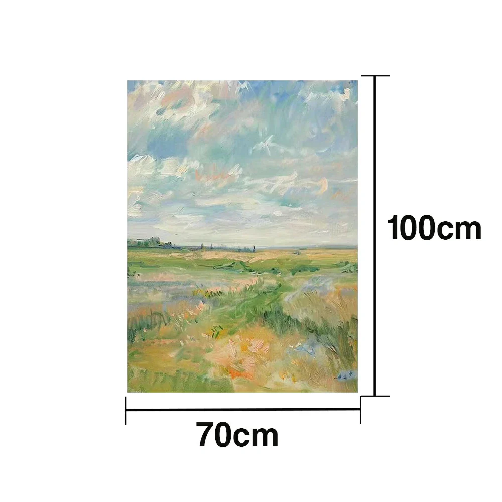 LUXORA Hand-Painted Oil Painting 70/100/140cm Light-Luxury Textured Wall Art Featuring Layered Brushstrokes Designed for Sophisticated Apartments and Interior Spaces - Image 4