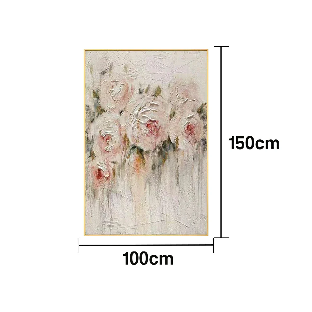 LUXORA Hand-Painted Oil Painting 70/100/140cm Soft Brushstroke Abstract Canvas for Bedrooms, Living Rooms, and Minimalist Interiors Seeking Calm and Balanced Visual Style - Image 6