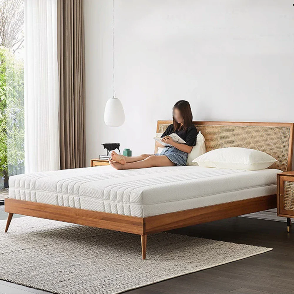 LUXORA Mattress 150/180cm, Natural Latex & 7-Zone Pocket Spring, Removable Cover for Breathable Comfort - White - Image 5