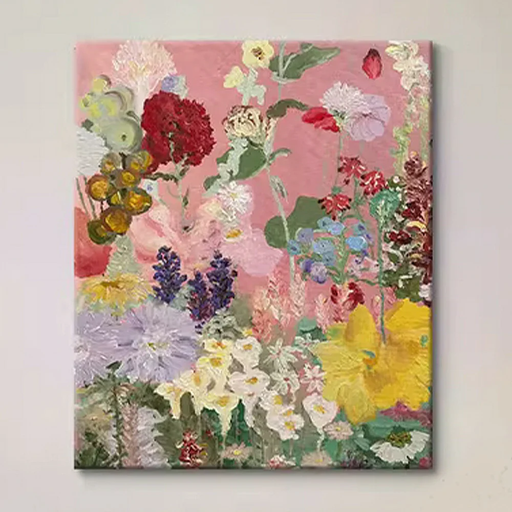 LUXORA Hand-Painted Oil Painting 50/80/120cm - Elegant Abstract Wall Art That Adds Warmth and Sophistication to Rooms - Image 3