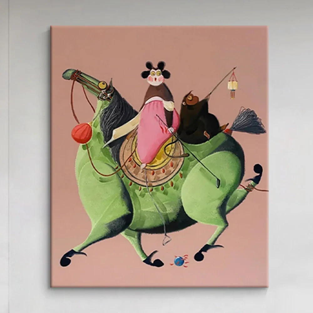 LUXORA Hand-Painted Oil Painting 50/80/120cm - Refined Modern Canvas Art That Enhances Everyday Interior Elegance - Image 3
