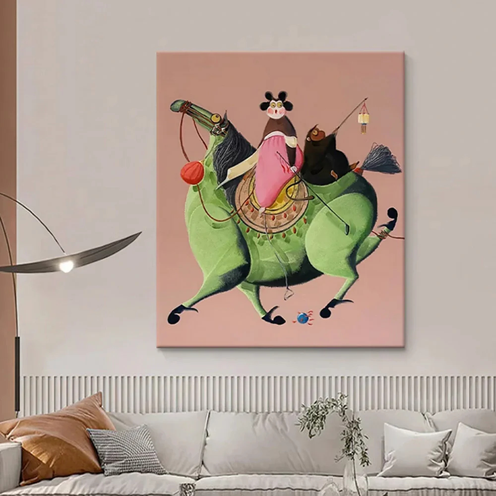 LUXORA Hand-Painted Oil Painting 50/80/120cm - Refined Modern Canvas Art That Enhances Everyday Interior Elegance - Image 4