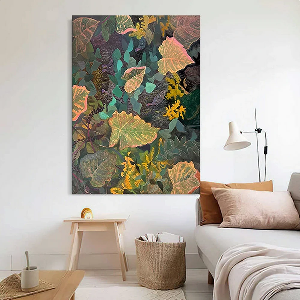 LUXORA Hand-Painted Oil Painting 50/80/120cm - Neutral Hand-Painted Artwork Designed for Harmony and Modern Simplicity - Image 2