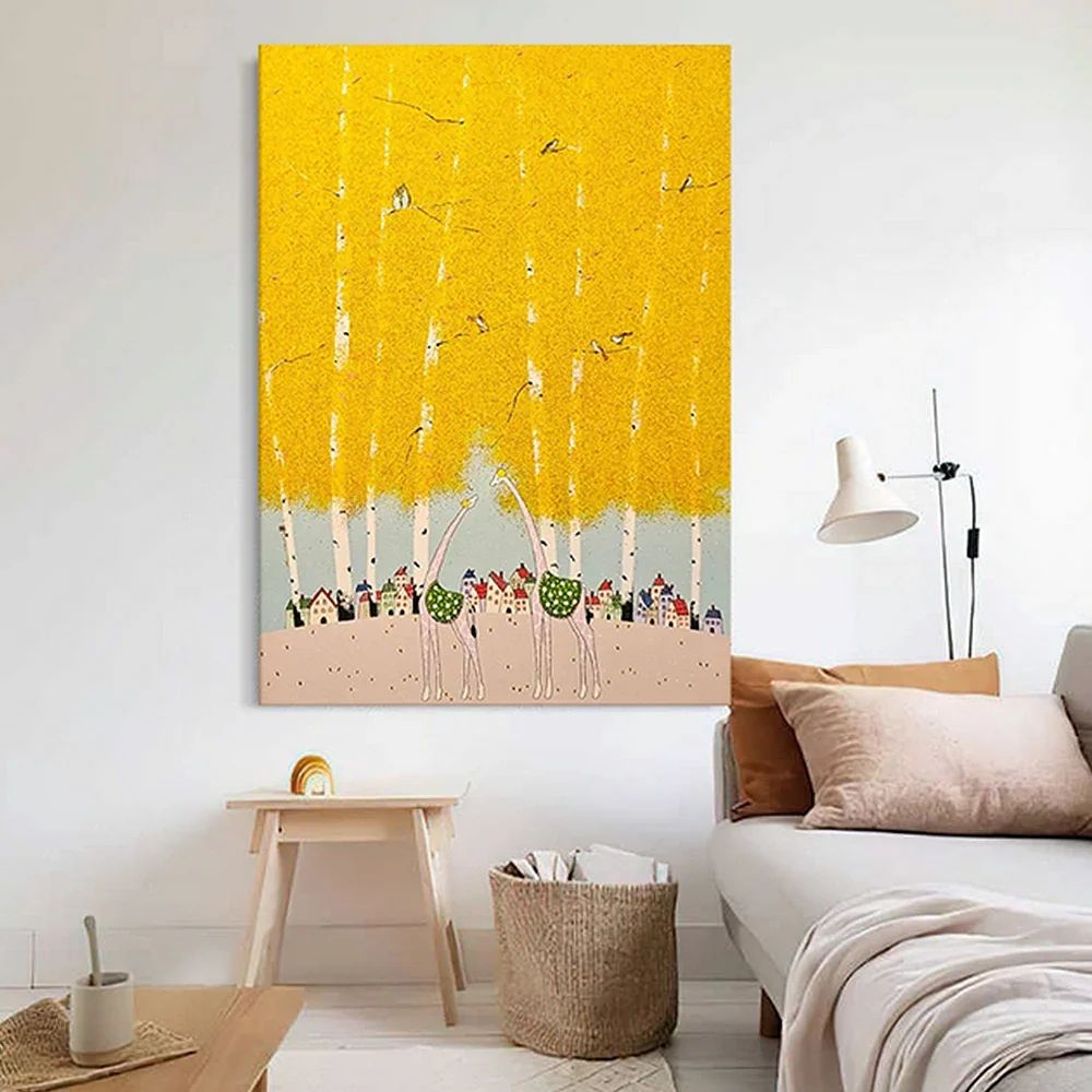 LUXORA Hand-Painted Oil Painting 50/80/120cm - Minimalist Design Painting Offering Clean Geometry and Balanced Neutral Tone - Image 2