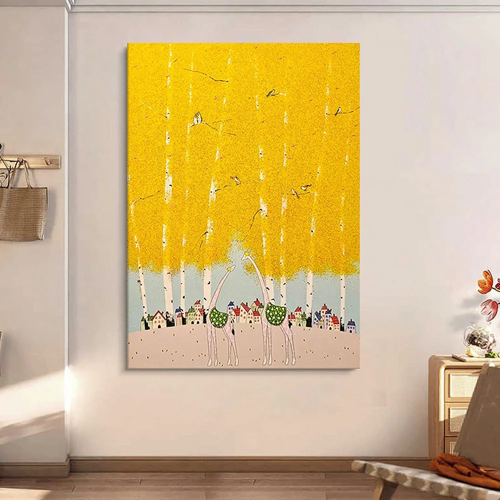 LUXORA Hand-Painted Oil Painting 50/80/120cm - Minimalist Design Painting Offering Clean Geometry and Balanced Neutral Tone - Image 4