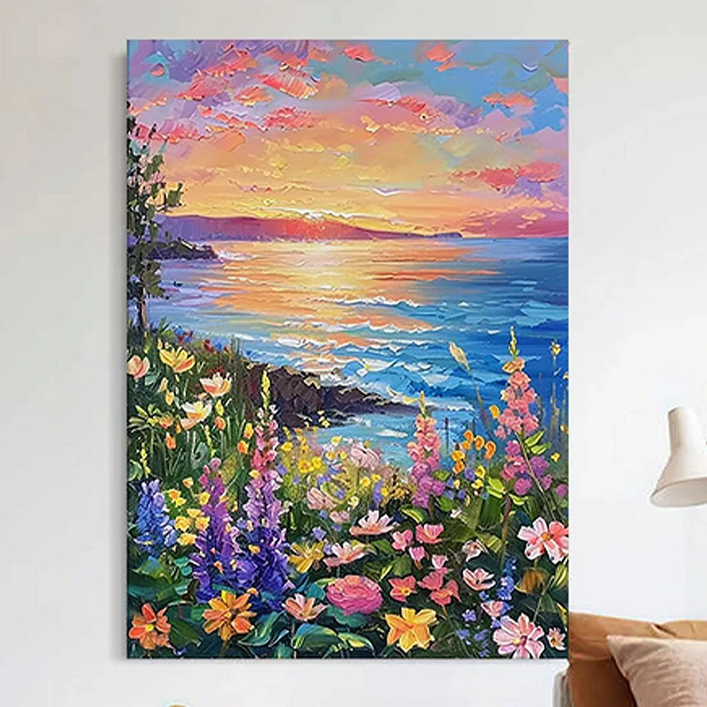 LUXORA Hand-Painted Oil Painting 50/80/120cm - Minimalist Neutral Artwork Perfect for Calm and Comfortable Living Rooms - Image 3