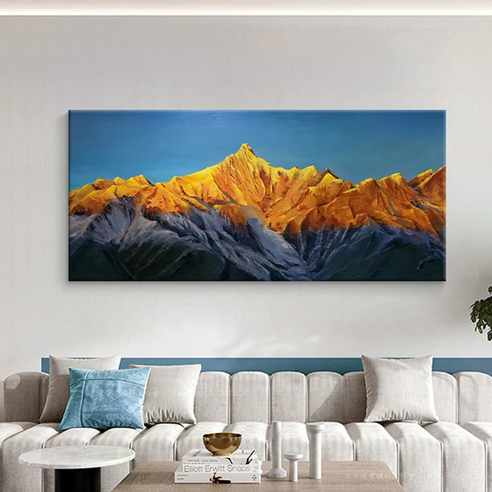 LUXORA Hand-Painted Oil Painting 110/170/260cm - Elegant Abstract Canvas That Balances Serenity and Refined Aesthetic - Image 2